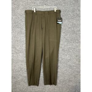 Botany 500 Mens Brown Dress Pants Size 38 Classic Business Mid Rise New